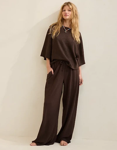 Aerie It's Casual Knit Slub Trouser