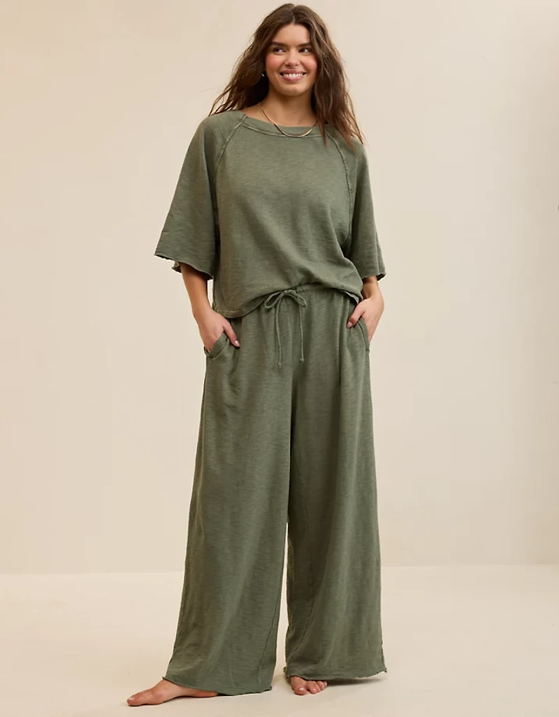 Aerie It's Casual Knit Slub Trouser