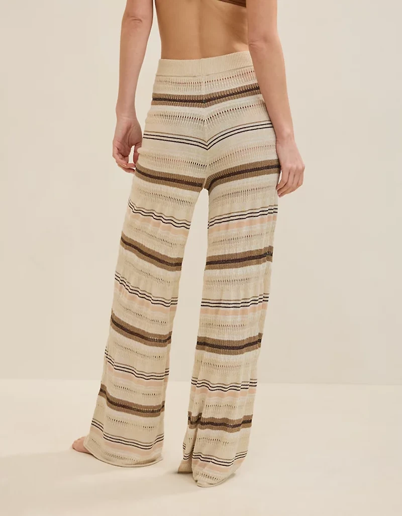 Aerie Open Knit Shimmer Pant
