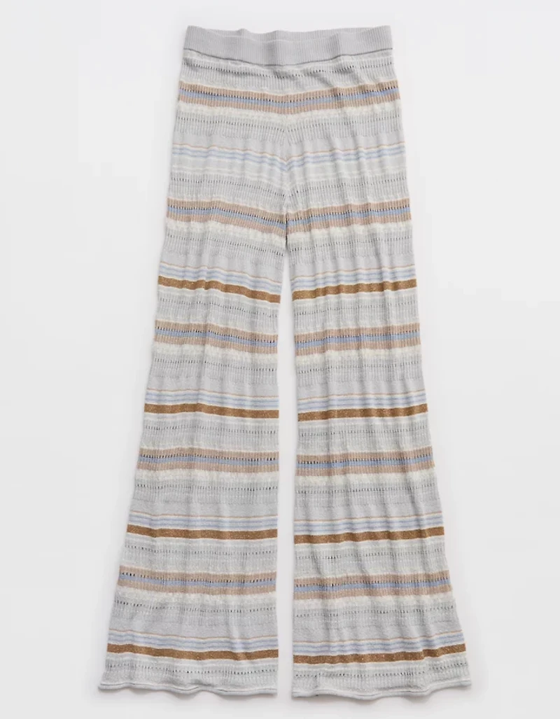 Aerie Open Knit Shimmer Pant