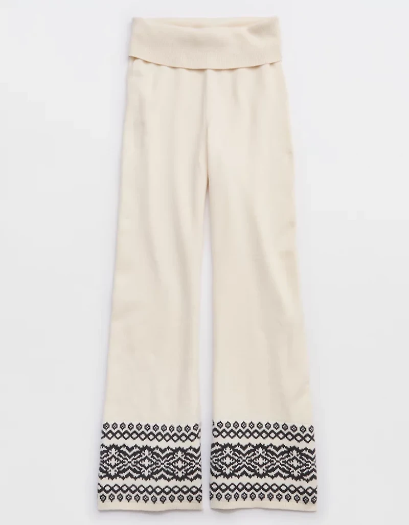 Aerie Late Night Foldover Pant