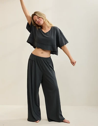 Aerie Happiest Wide Leg Pant