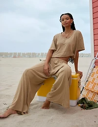 Aerie Happiest Wide Leg Pant