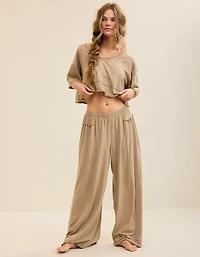 Aerie Happiest Wide Leg Pant