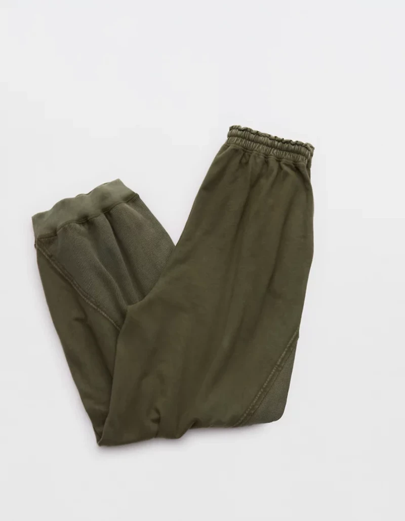 Aerie Unwind Waffle Jogger