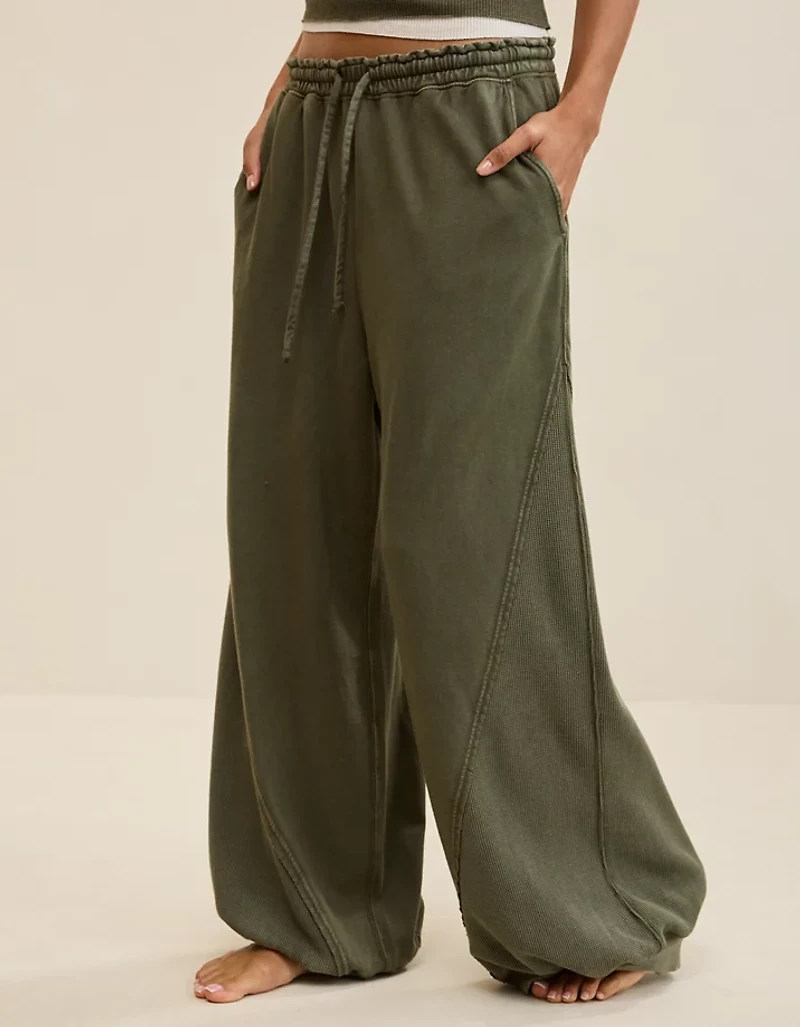 Aerie Unwind Waffle Jogger