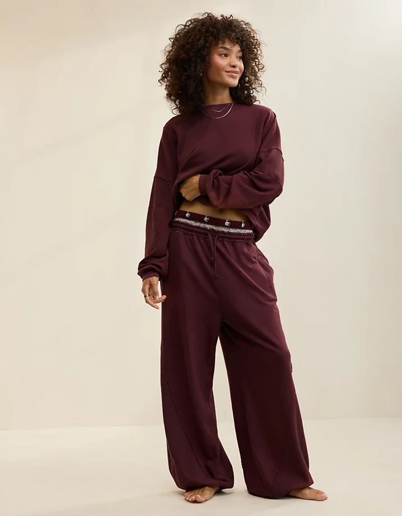 Aerie Unwind Waffle Jogger