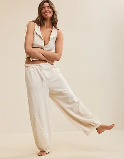 Aerie Unwind Waffle Jogger