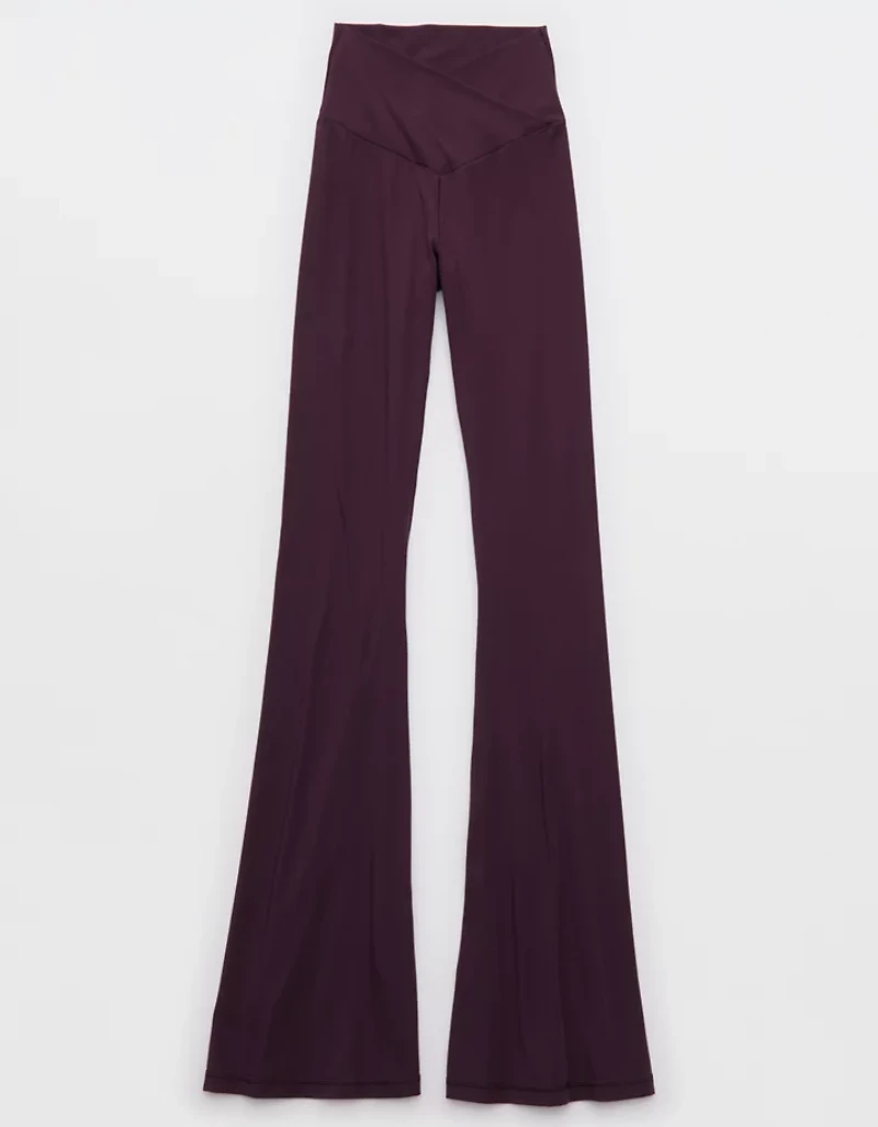 OFFLINE By Aerie Real Me High Waisted Crossover Flare Legging