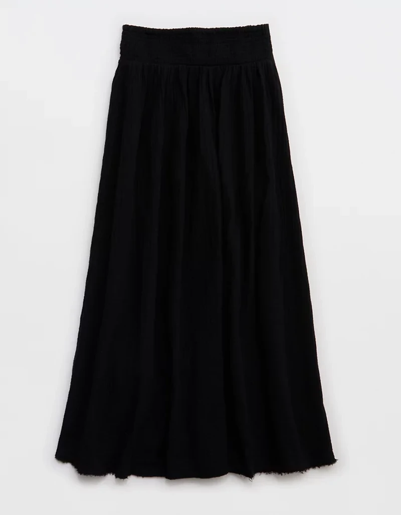Aerie Faux Wrap Cover Up Maxi Skirt