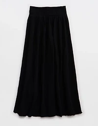 Aerie Faux Wrap Cover Up Maxi Skirt