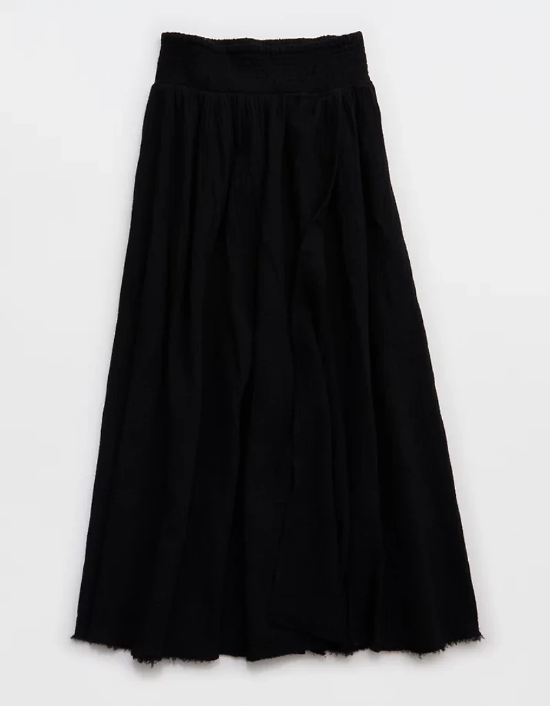 Aerie Faux Wrap Cover Up Maxi Skirt