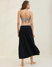 Aerie Faux Wrap Cover Up Maxi Skirt