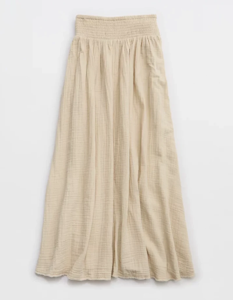 Aerie Faux Wrap Cover Up Maxi Skirt