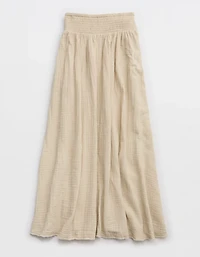 Aerie Faux Wrap Cover Up Maxi Skirt