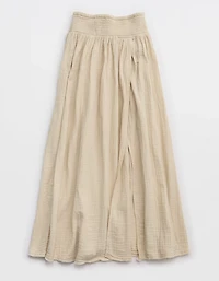 Aerie Faux Wrap Cover Up Maxi Skirt