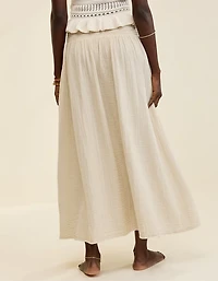 Aerie Faux Wrap Cover Up Maxi Skirt
