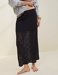 Aerie Vintage Lace Midi Skirt