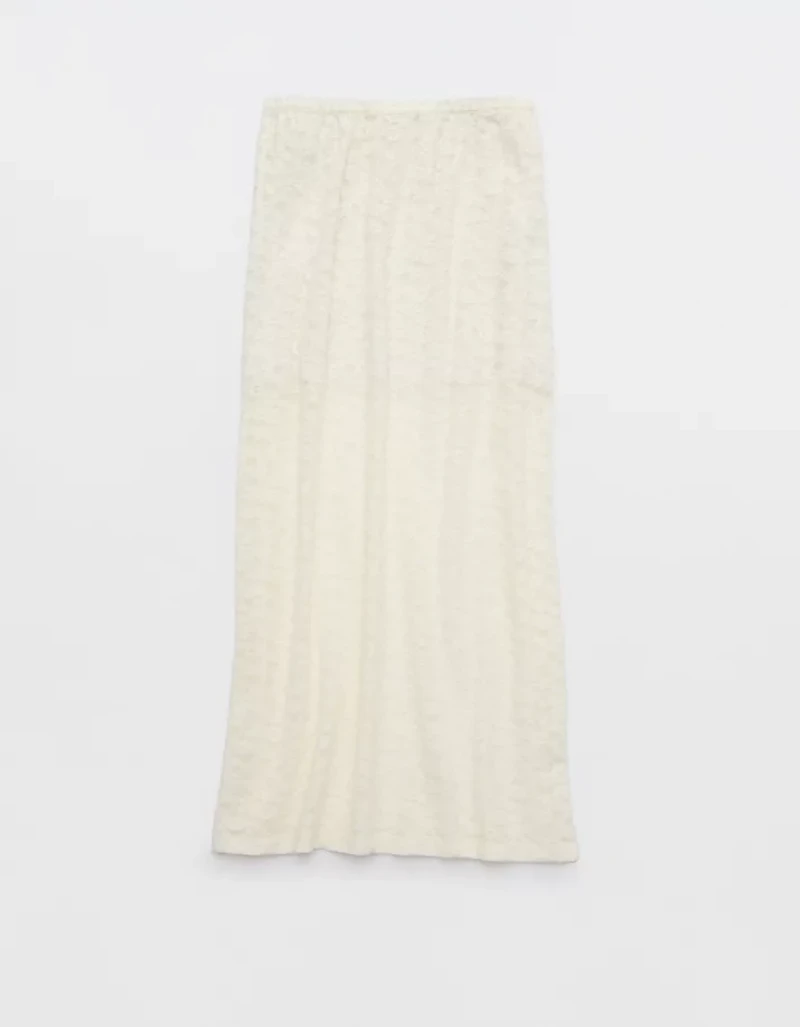 Aerie Vintage Lace Midi Skirt