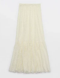 Aerie Tiered Lace Maxi Skirt