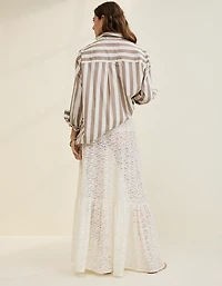 Aerie Tiered Lace Maxi Skirt