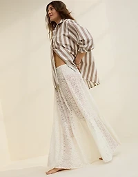 Aerie Tiered Lace Maxi Skirt