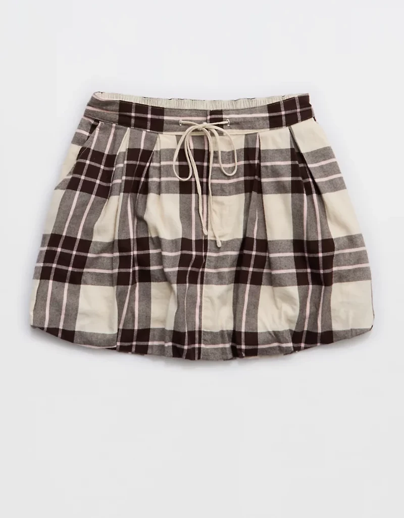 Aerie Plaid Bubble Skirt