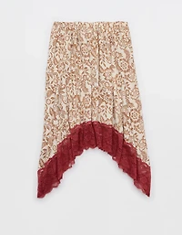 Aerie Handkerchief Midi Skirt