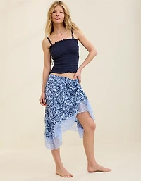 Aerie Handkerchief Midi Skirt