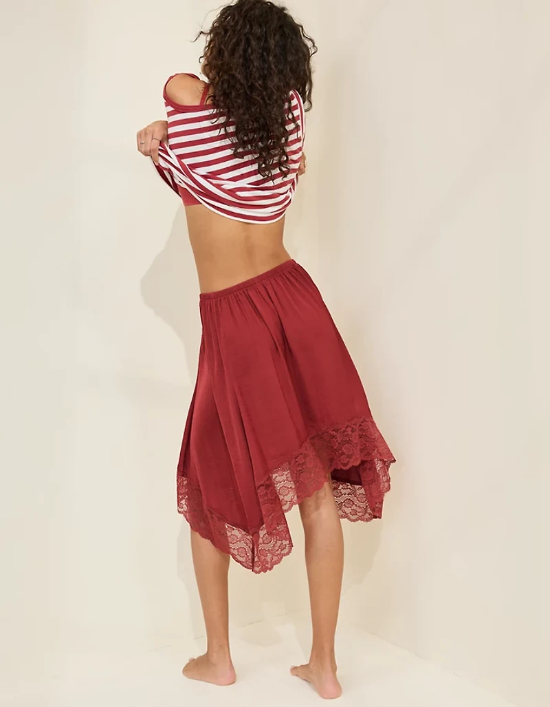Aerie Handkerchief Midi Skirt