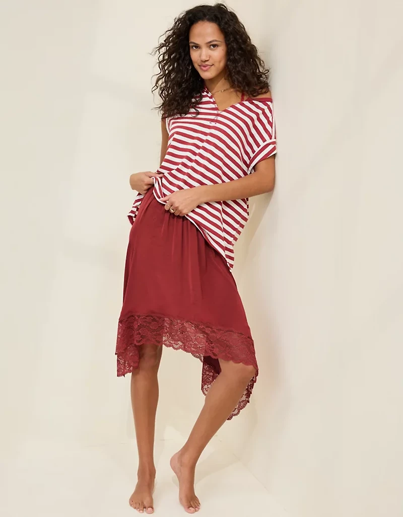 Aerie Handkerchief Midi Skirt
