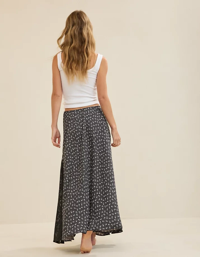 Aerie Satin Maxi Skirt