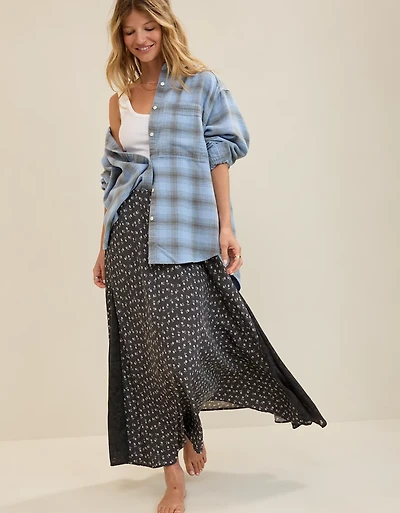 Aerie Satin Maxi Skirt