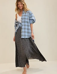 Aerie Satin Maxi Skirt