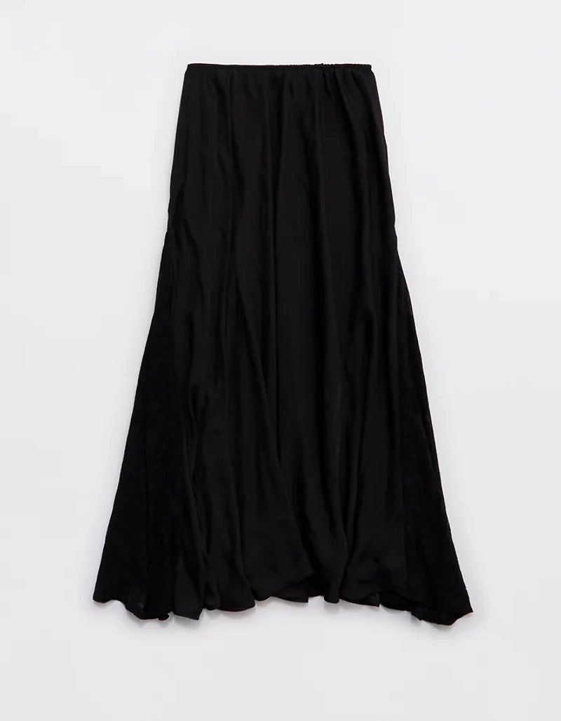 Aerie Satin Maxi Skirt
