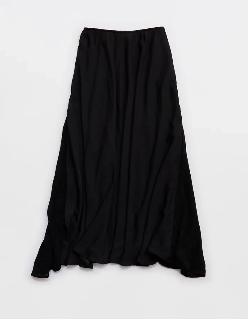 Aerie Satin Maxi Skirt