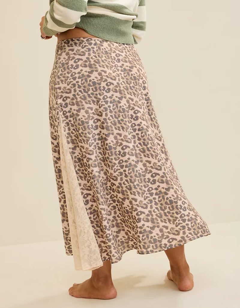 Aerie Satin Maxi Skirt