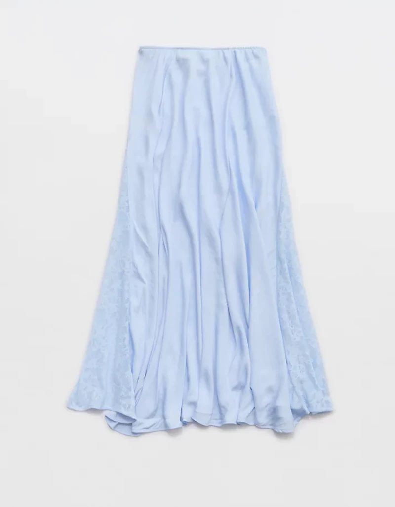 Aerie Satin Maxi Skirt
