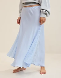 Aerie Satin Maxi Skirt