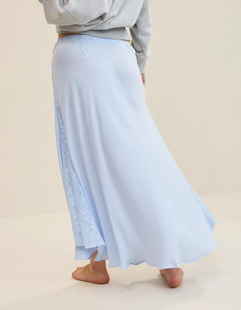 Aerie Satin Maxi Skirt