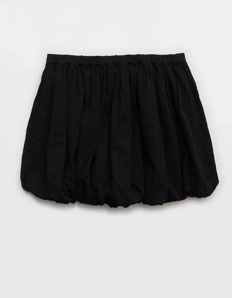 Aerie Seersucker Bubble Mini Skirt