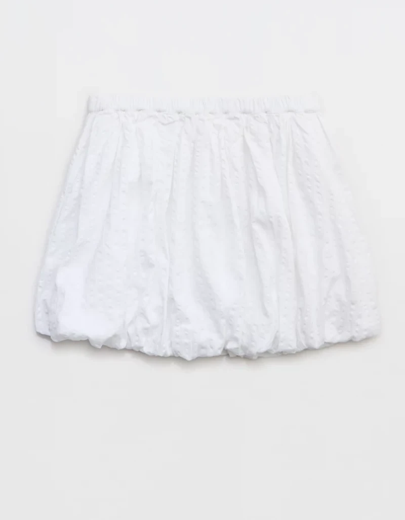 Aerie Seersucker Bubble Mini Skirt