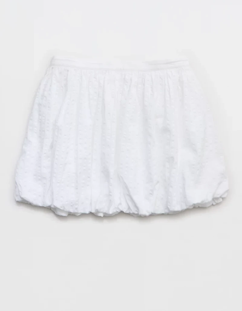 Aerie Seersucker Bubble Mini Skirt