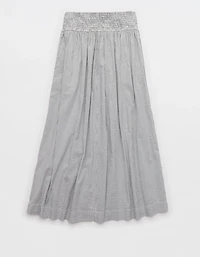 Aerie Seersucker Midaxi Skirt