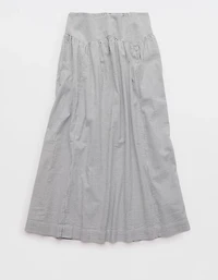 Aerie Seersucker Midaxi Skirt