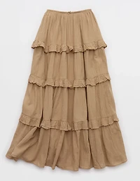 Aerie Ready To Ruffle Tiered Midaxi Skirt