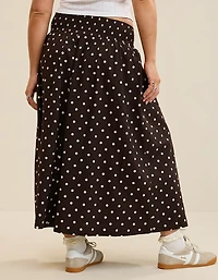 Aerie Seersucker Midaxi Skirt