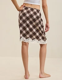 OVERSLEPT by Aerie Liquid Satin Slip Skirt