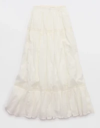 Aerie Lace Trim Maxi Skirt