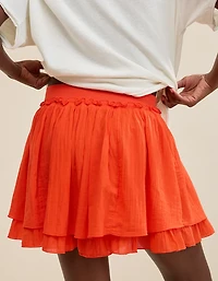 Aerie Gauze Mini Skirt